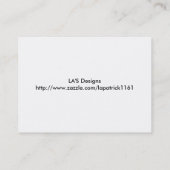 Alfabet Flash-kaarten Visitekaartje (Achterkant)