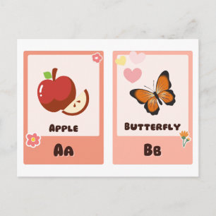 Alfabet-flashcards   ABC Educatieve Kaarten "A, B"