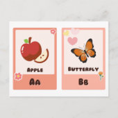 Alfabet-flashcards | ABC Educatieve Kaarten "A, B" (Voorkant)