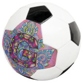 Alfabet G mandala Voetbal (Drie kwart)