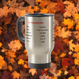 Alfabet gebruiken leuk A tot Z Reisbeker