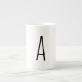 Alfabet Gifting Modern Monogram Bone China Mok (Voorkant)
