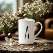 Alfabet Gifting Modern Monogram Bone China Mok