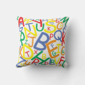 Alfabet gooit kussen voor kinderslaapkamer (Achterkant)