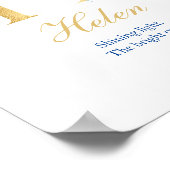 Alfabet H Print Initiaal Name betekenend Poster (Hoek)