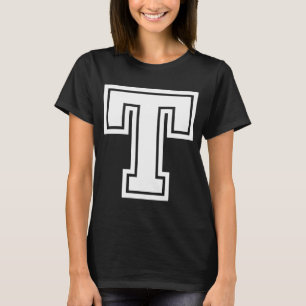 Alfabet hoofdletter matching familie groep hal t-shirt