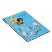 Alfabet hoofdsteden Terug naar school Notitieboek (Rechterzijde)