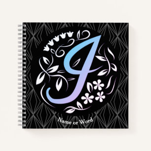 Alfabet I Monogram Handschrift Notitieboek