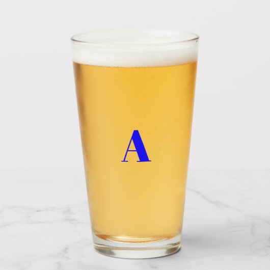 Alfabet-initiaal aanpassen, personaliseren glas (Voorkant gevuld)