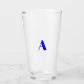 Alfabet-initiaal aanpassen, personaliseren glas (Voorkant)