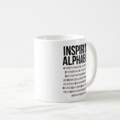 Alfabet inspireren koffiemok (Voorkant rechts)