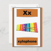 Alfabet kaart (met echt afbeelding) (Voorkant / Achterkant)