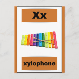 Alfabet kaart (met echt afbeelding)