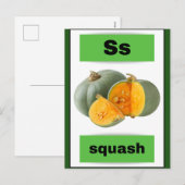 Alfabet kaart (met echt afbeelding) (Voorkant / Achterkant)