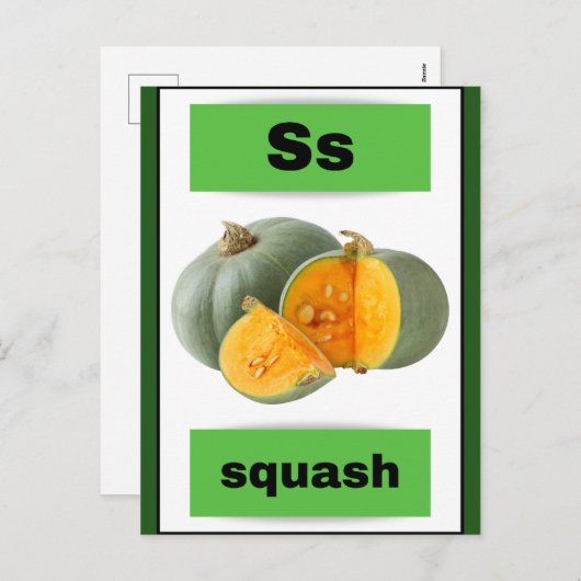 Alfabet kaart (met echt afbeelding) (Voorkant / Achterkant)