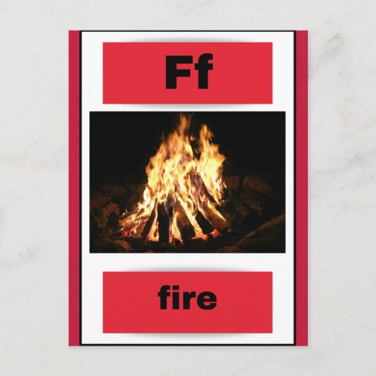 Alfabet kaart (met echt afbeelding) (Voorkant)