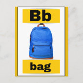 Alfabet kaart (met echt afbeelding) (Voorkant)