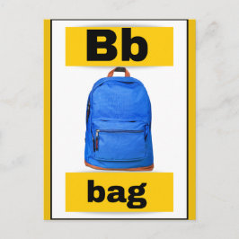 Alfabet kaart (met echt afbeelding)