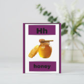 Alfabet kaart (met echt afbeelding) (Staand voorkant)