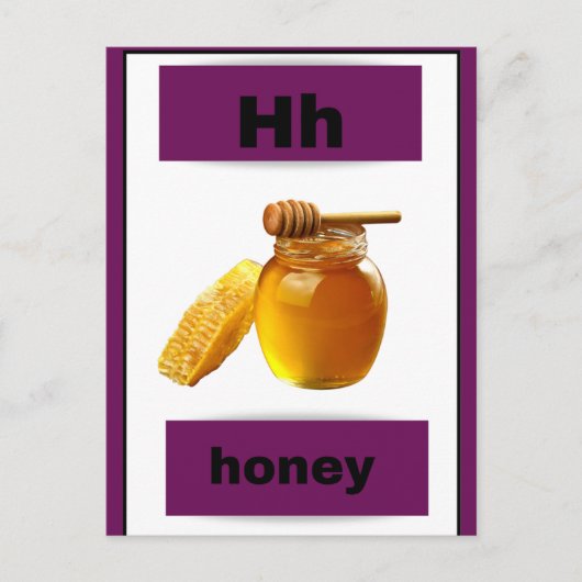 Alfabet kaart (met echt afbeelding) (Voorkant)