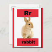 Alfabet kaart (met echt afbeelding) (Voorkant / Achterkant)