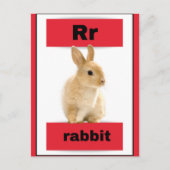 Alfabet kaart (met echt afbeelding) (Voorkant)