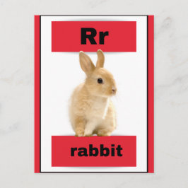 Alfabet kaart (met echt afbeelding)