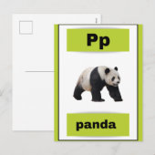 Alfabet kaart (met echt afbeelding) (Voorkant / Achterkant)