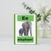 alfabet kaart (met echt afbeelding)Vakantie Briefk (Staand voorkant)