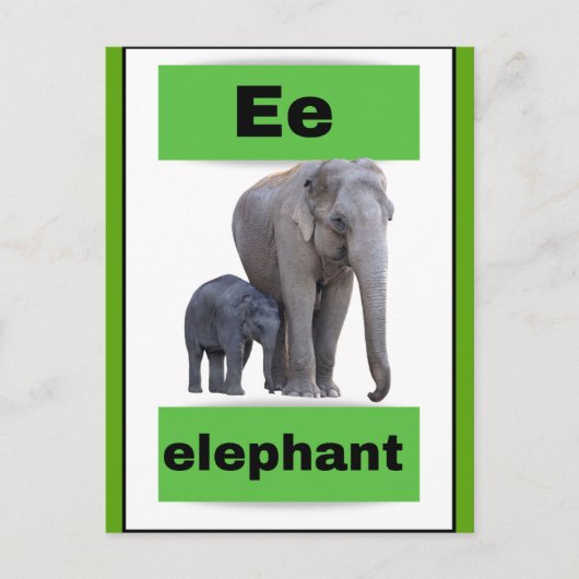 alfabet kaart (met echt afbeelding)Vakantie Briefk (Voorkant)