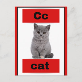 alfabet kaart (met echt afbeelding)Vakantie Briefk