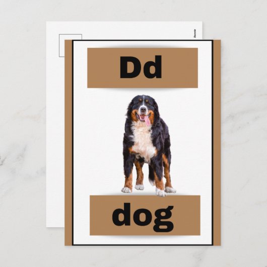 alfabet kaart (met echt afbeelding)Vakantie Briefk (Voorkant / Achterkant)