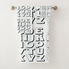 Alfabet Kinder Bad Handdoek