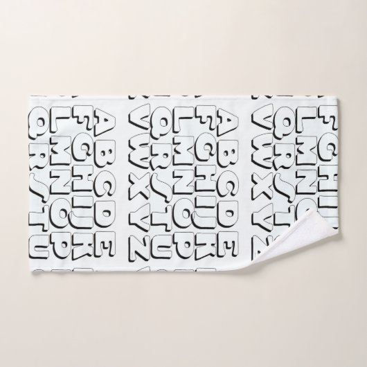Alfabet Kinder Bad Handdoek (Handdoek)