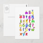Alfabet Kinderen Briefkaart (Voorkant / Achterkant)
