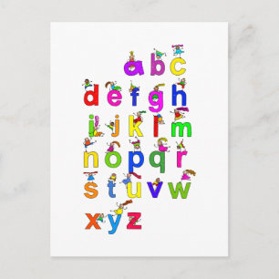 Alfabet Kinderen Briefkaart