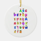 Alfabet Kinderen Keramisch Ornament (Voorkant)