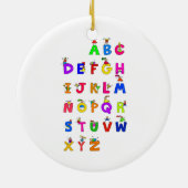 Alfabet Kinderen Keramisch Ornament (Achterkant)