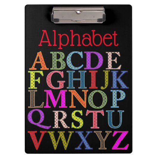 Alfabet Klembord (Voorkant)