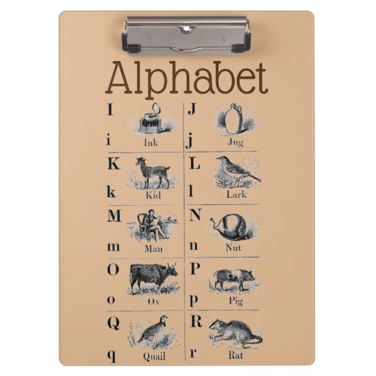 Alfabet Klembord (Voorkant)