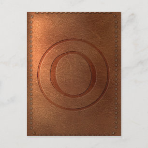 alfabet leer letter O Briefkaart