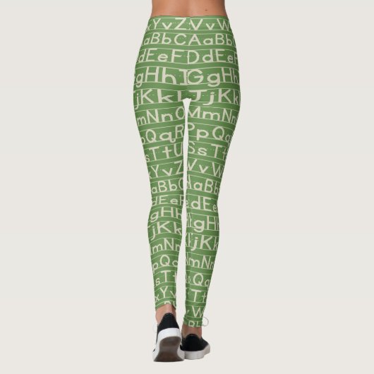 Alfabet Leggings (Achterkant)