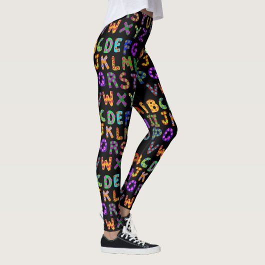 Alfabet Leggings vrouwen (Rechts)