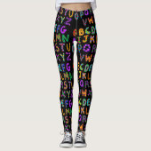 Alfabet Leggings vrouwen (Voorkant)