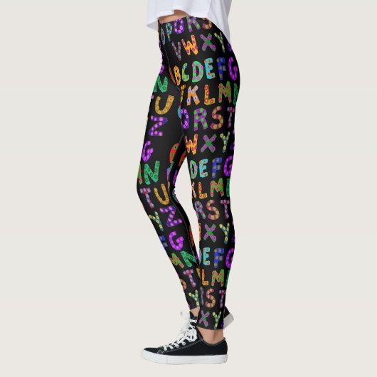 Alfabet Leggings vrouwen (Links)