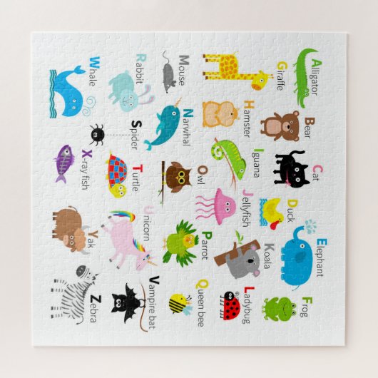 Alfabet Legpuzzel (Horizontaal)