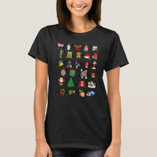 Alfabet Leraar Prettig Kerstmis Sinterklaas Favori T-shirt