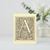 Alfabet Letter A Briefkaart (Staand voorkant)