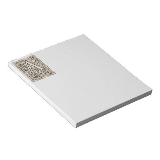 Alfabet Letter A Notitieblok (Schuin)