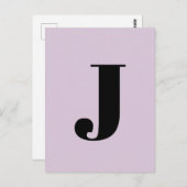 Alfabet Letter | Aangepast minimalistisch modern P Briefkaart (Voorkant / Achterkant)